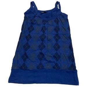 Bluenotes Argyle Tank Top - Size Large